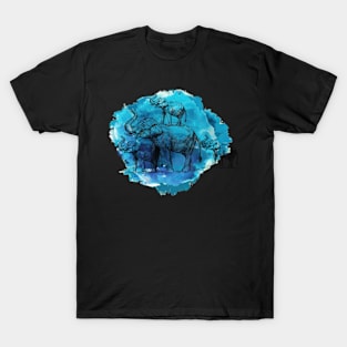 Elephant Water Color T-Shirt